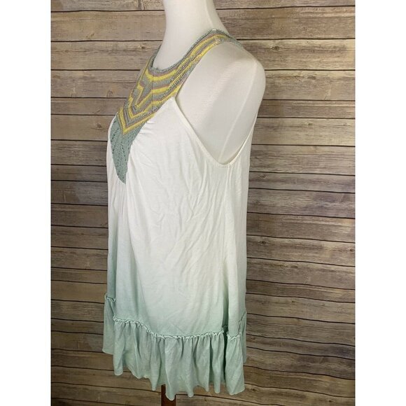 Free People Small Ombre Swing Dress Tunic Crochet - Picture 6 of 12